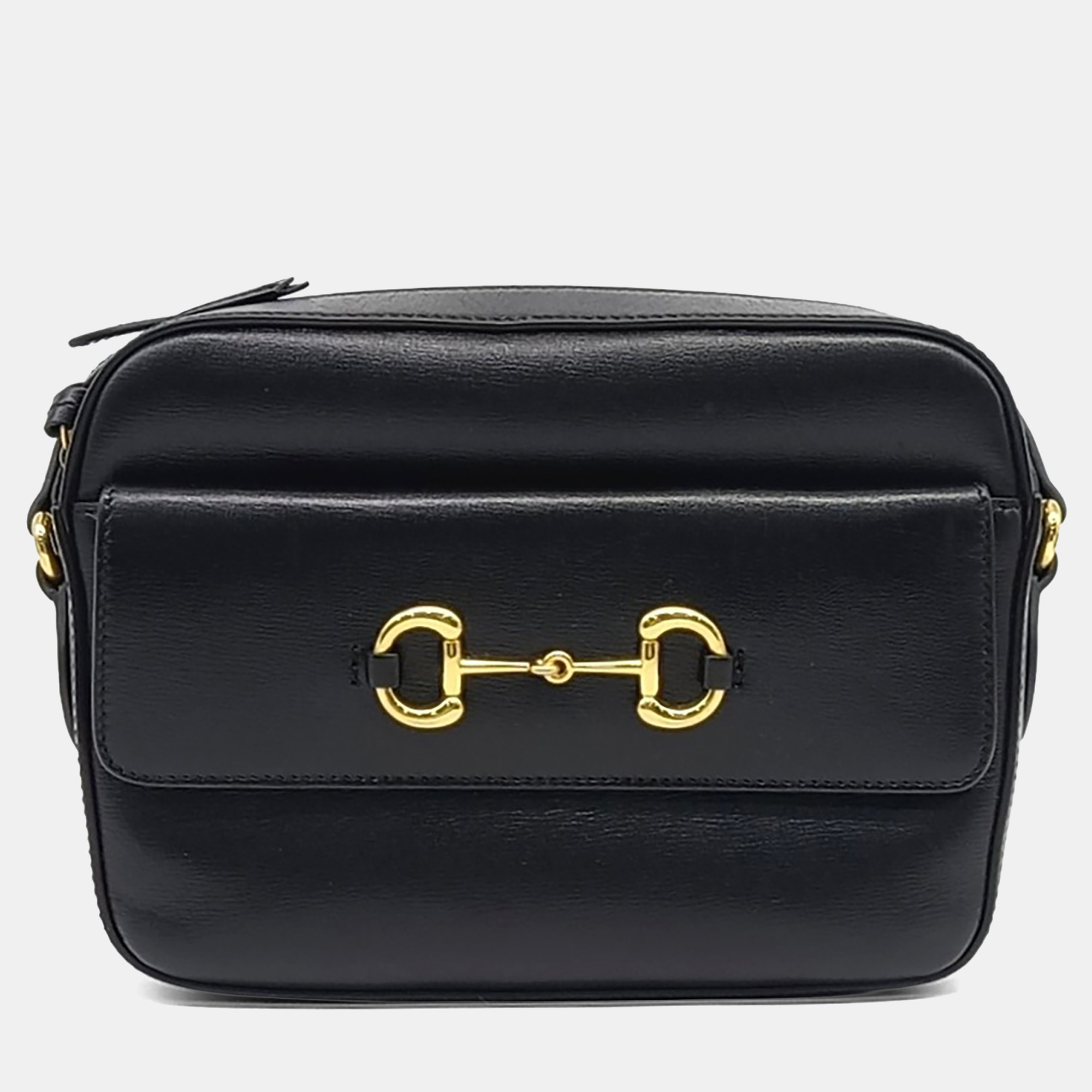 

Gucci Black Leather 1955 Horsebit Small Crossbody Bag