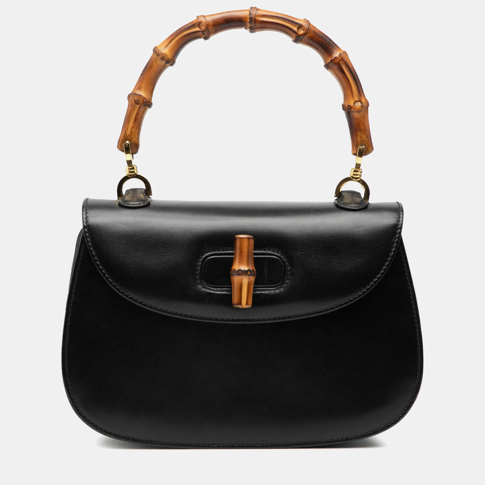 

Gucci Black Calfskin Bamboo Night