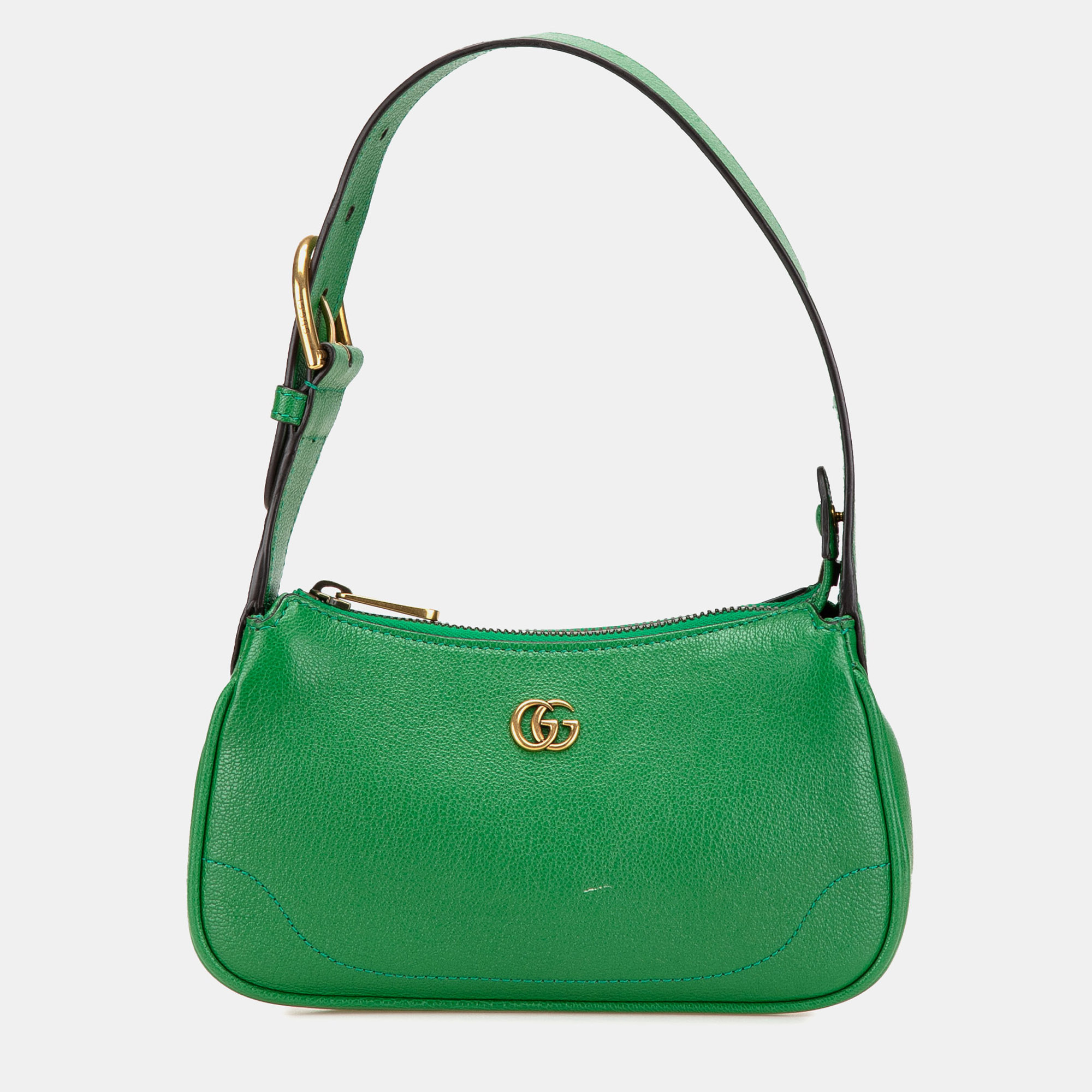 

Gucci Green Mini Leather Aphrodite Shoulder Bag