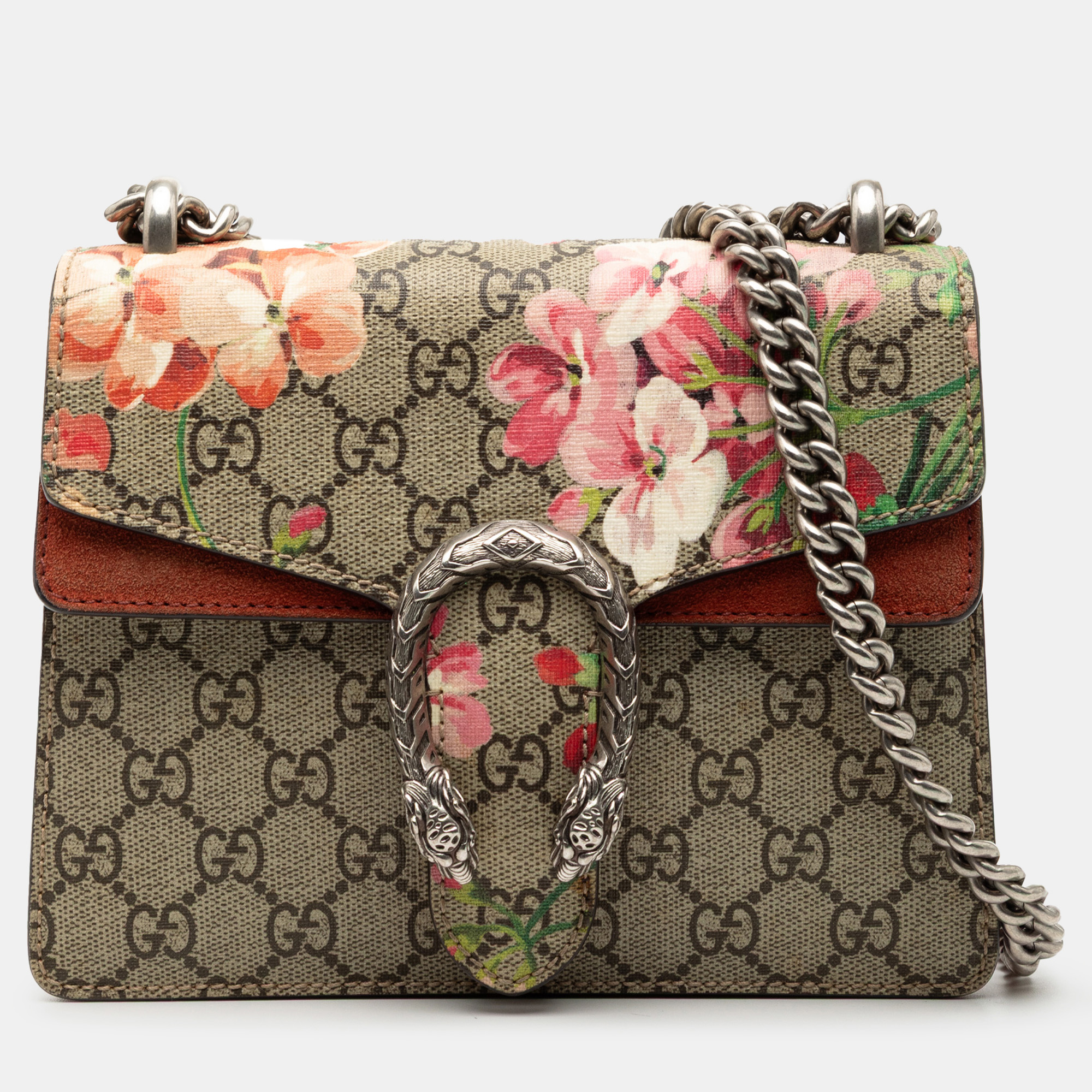 

Gucci Brown Small GG Supreme Blooms Dionysus Crossbody