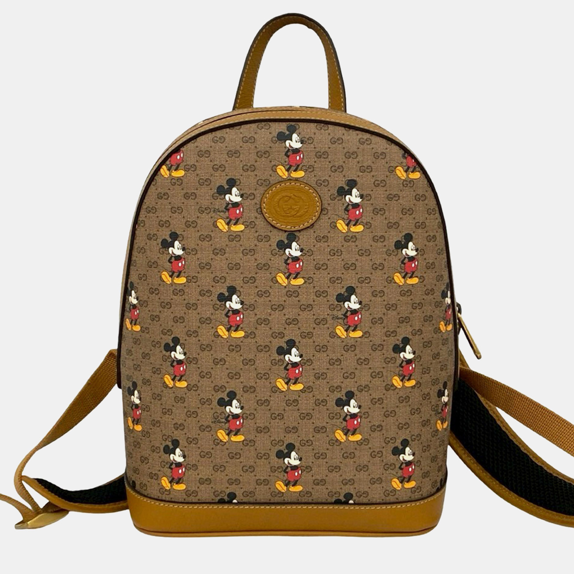 

Gucci Brown Disney Small Micro GG Supreme Mickey Mouse Dome Backpack