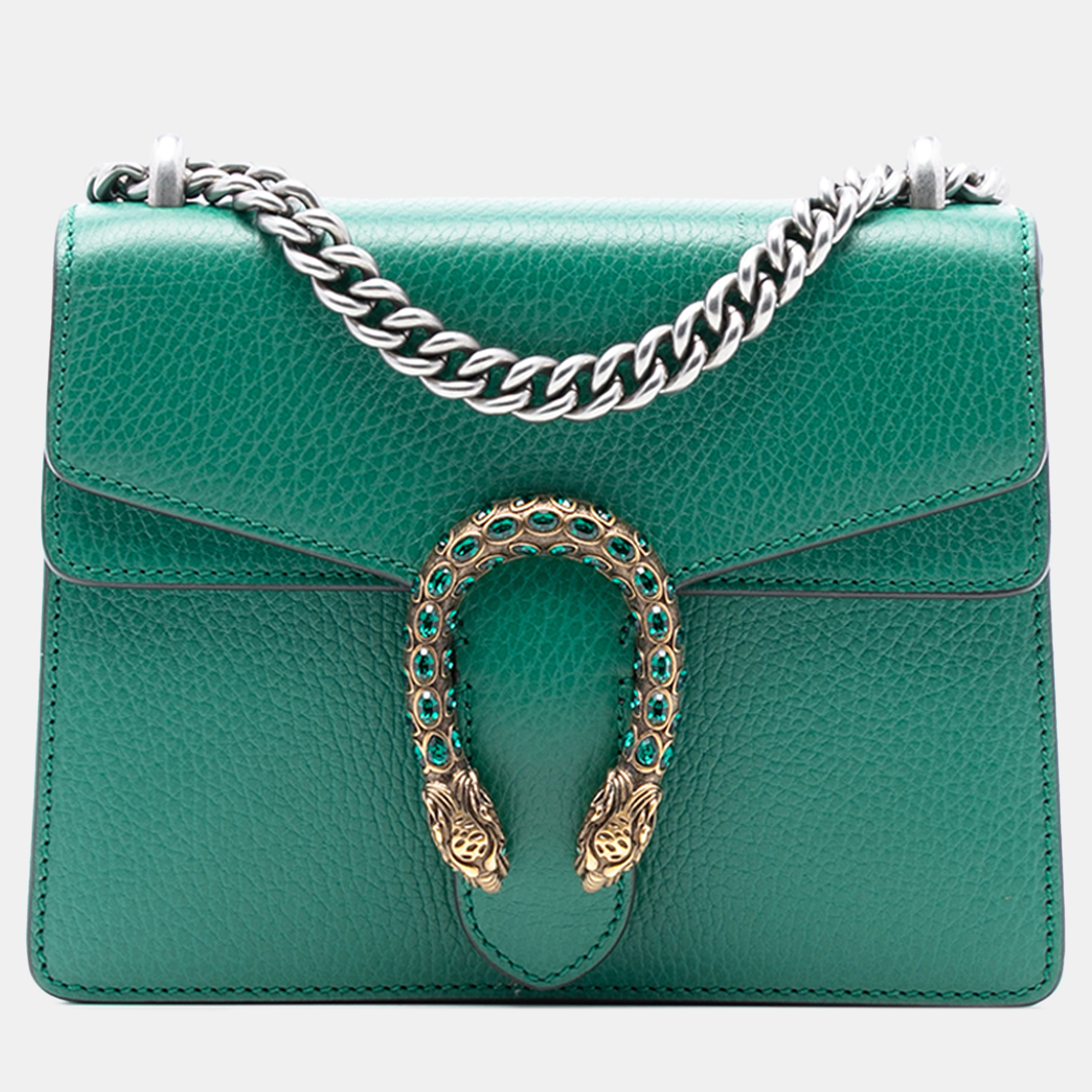 

Gucci Green Small Leather Dionysus Crossbody