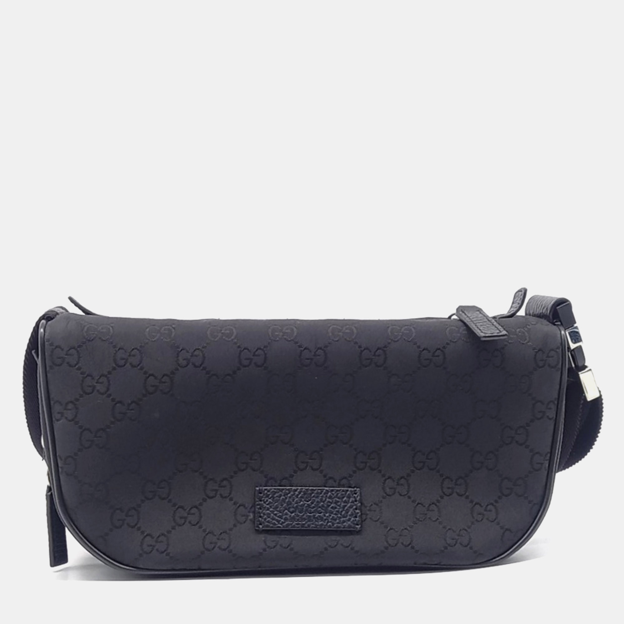 

Gucci Black Leather Hip Sack
