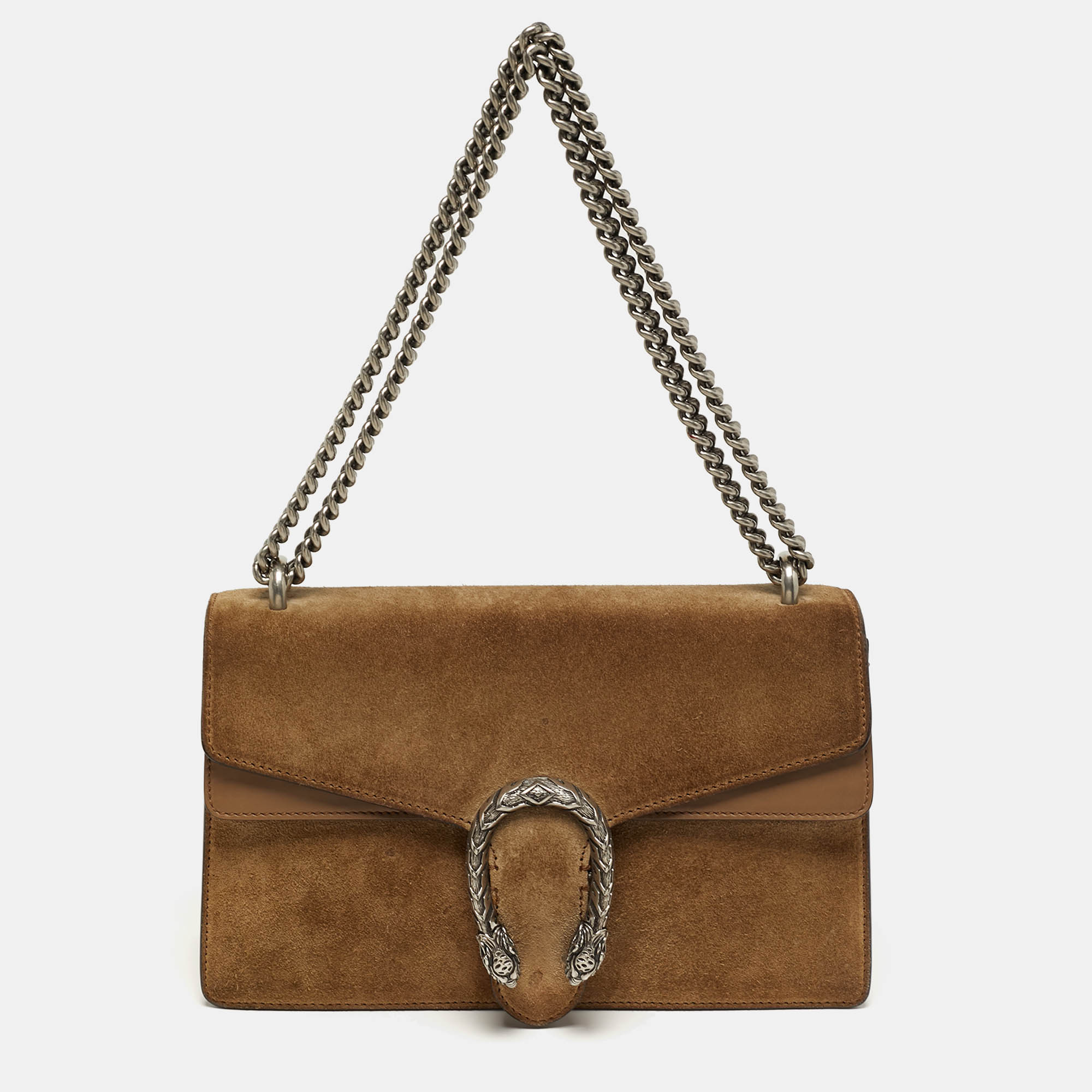 

Gucci Dionysus Small Beige Leather and Suede Shoulder Bag