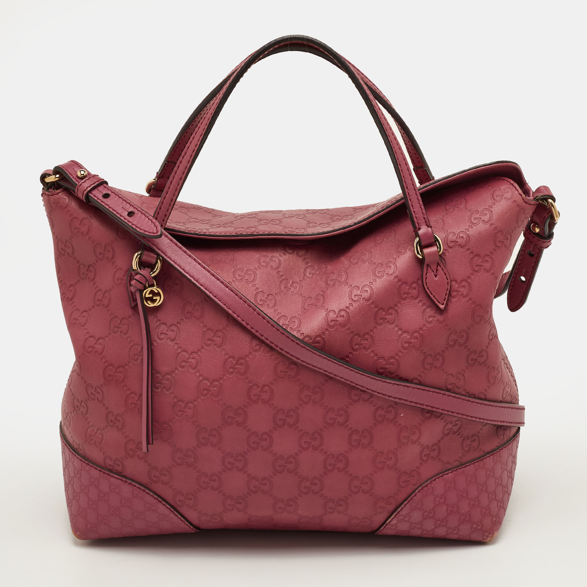 

Gucci Bree Purple Guccissima Leather Tote