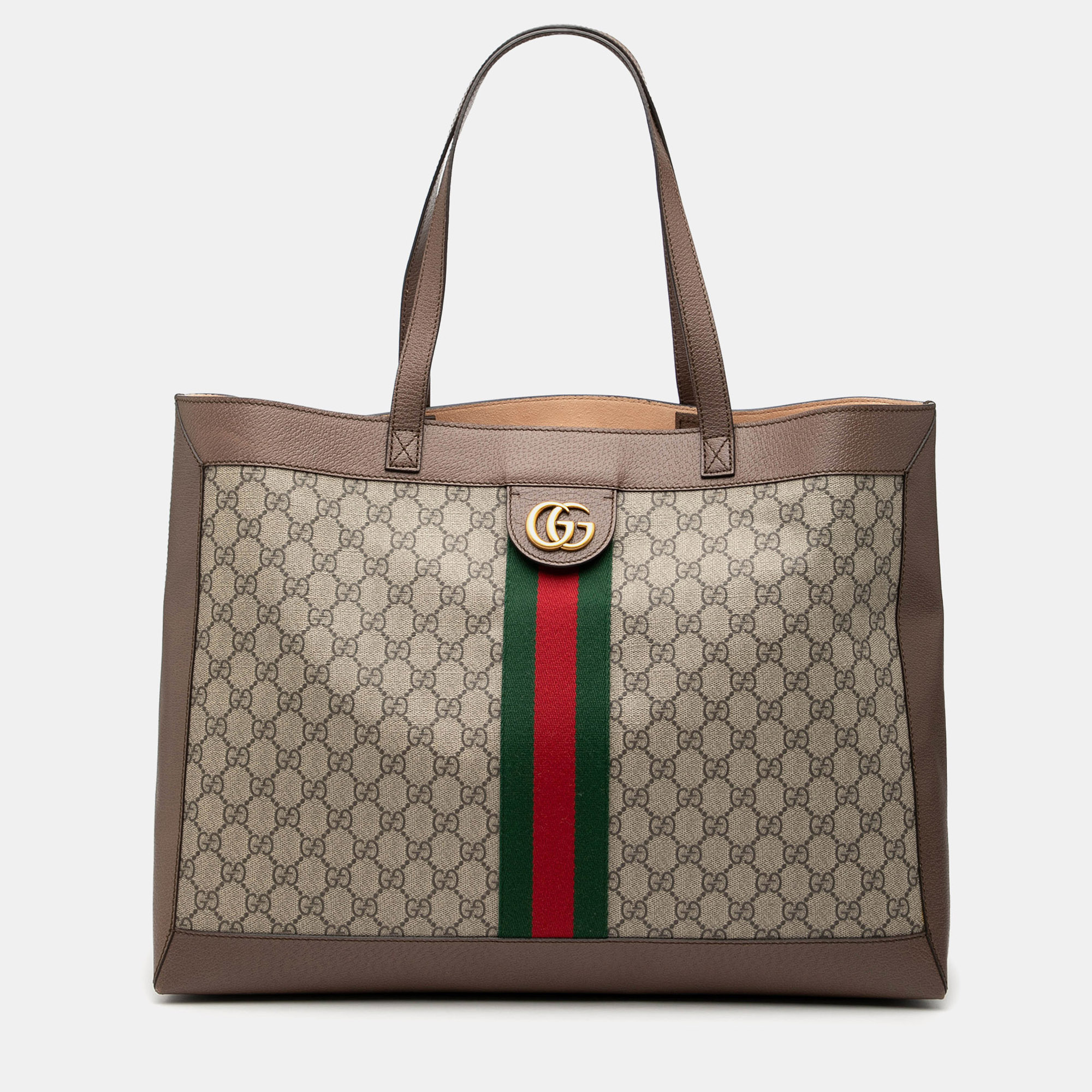 

Gucci Brown GG Supreme Ophidia Tote