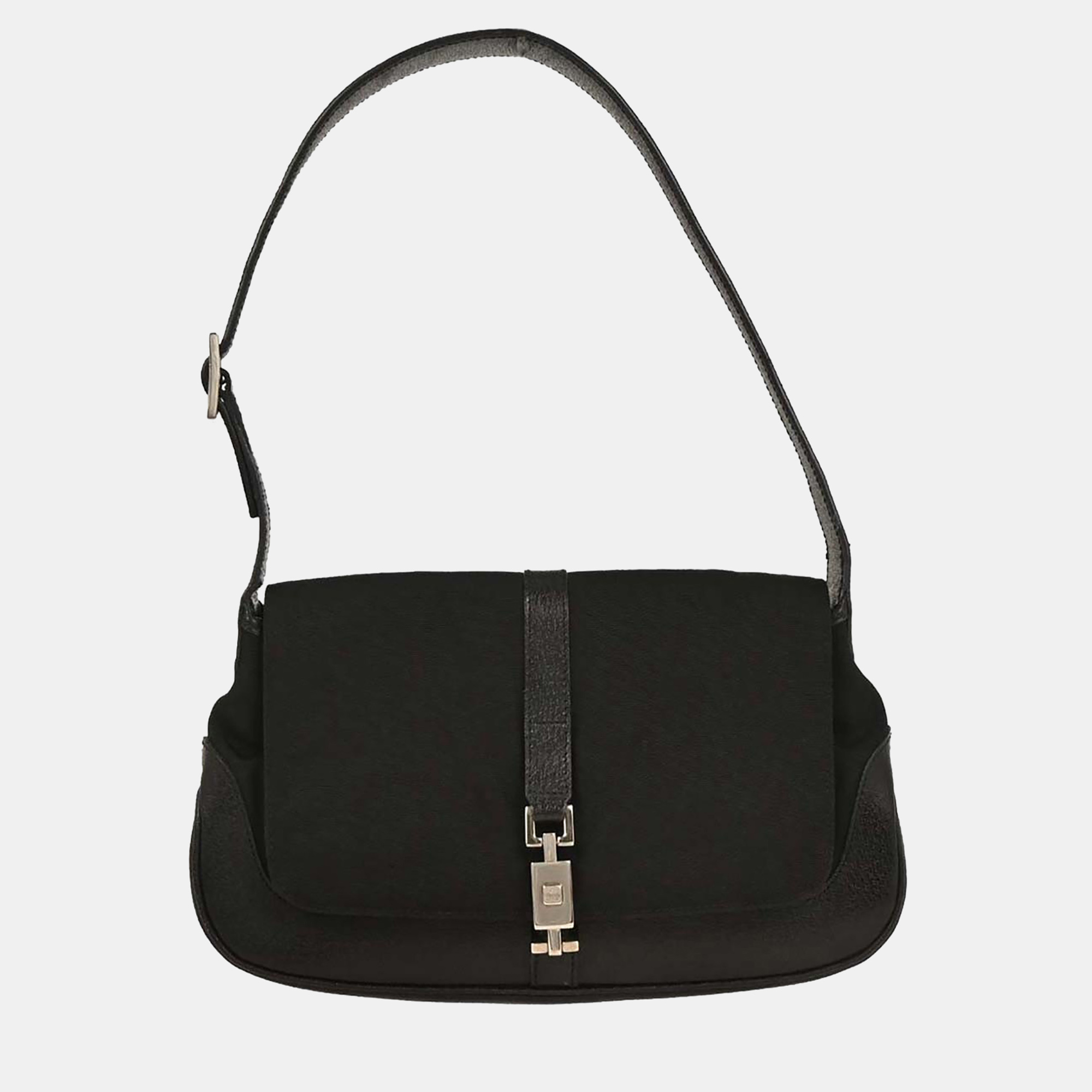 

Gucci Black Nylon Leather Handbag