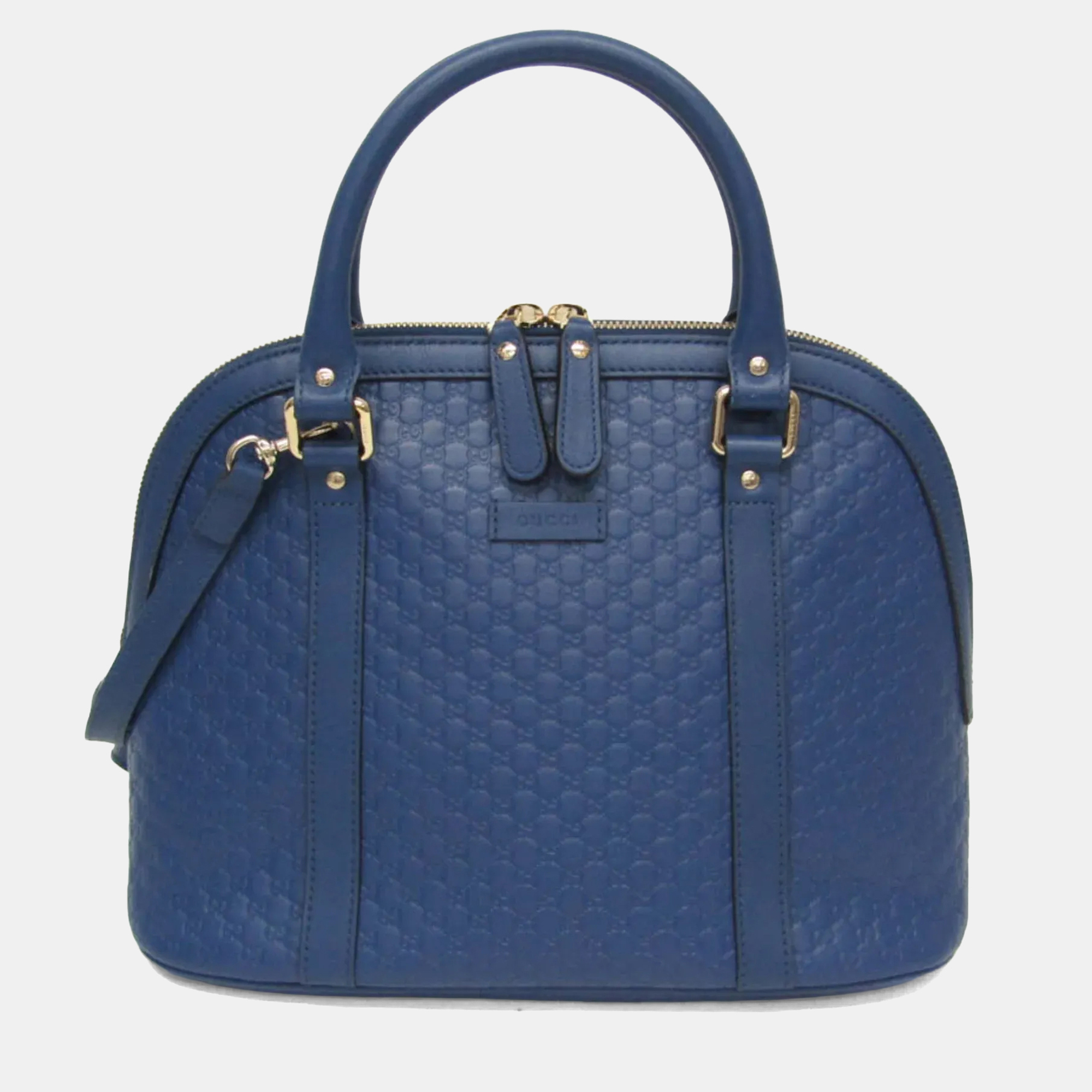 

Gucci Microguccissima Micro GG Blue Leather Handbag Shoulder Bag