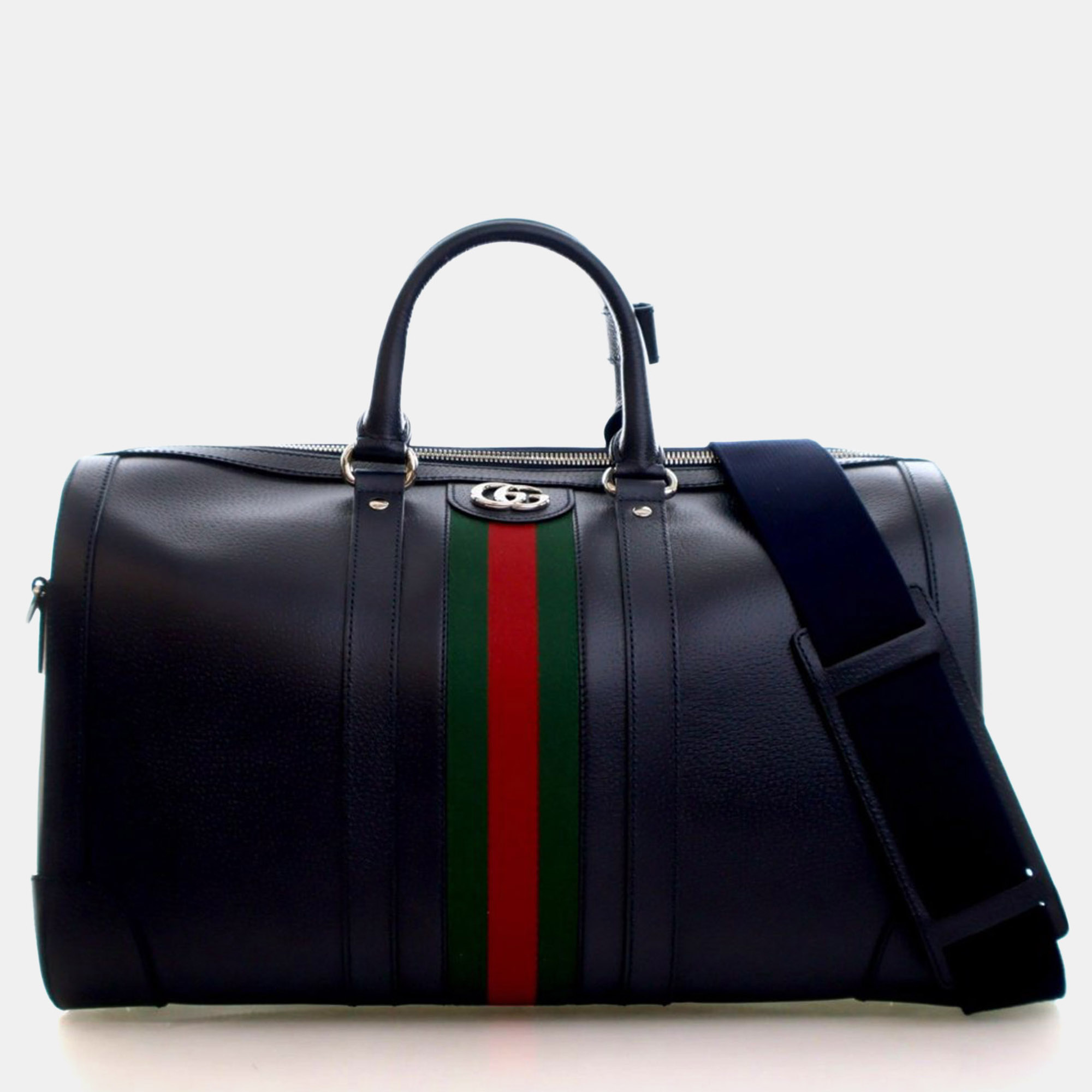 

Gucci Medium Calfskin Savoy Duffle, Black