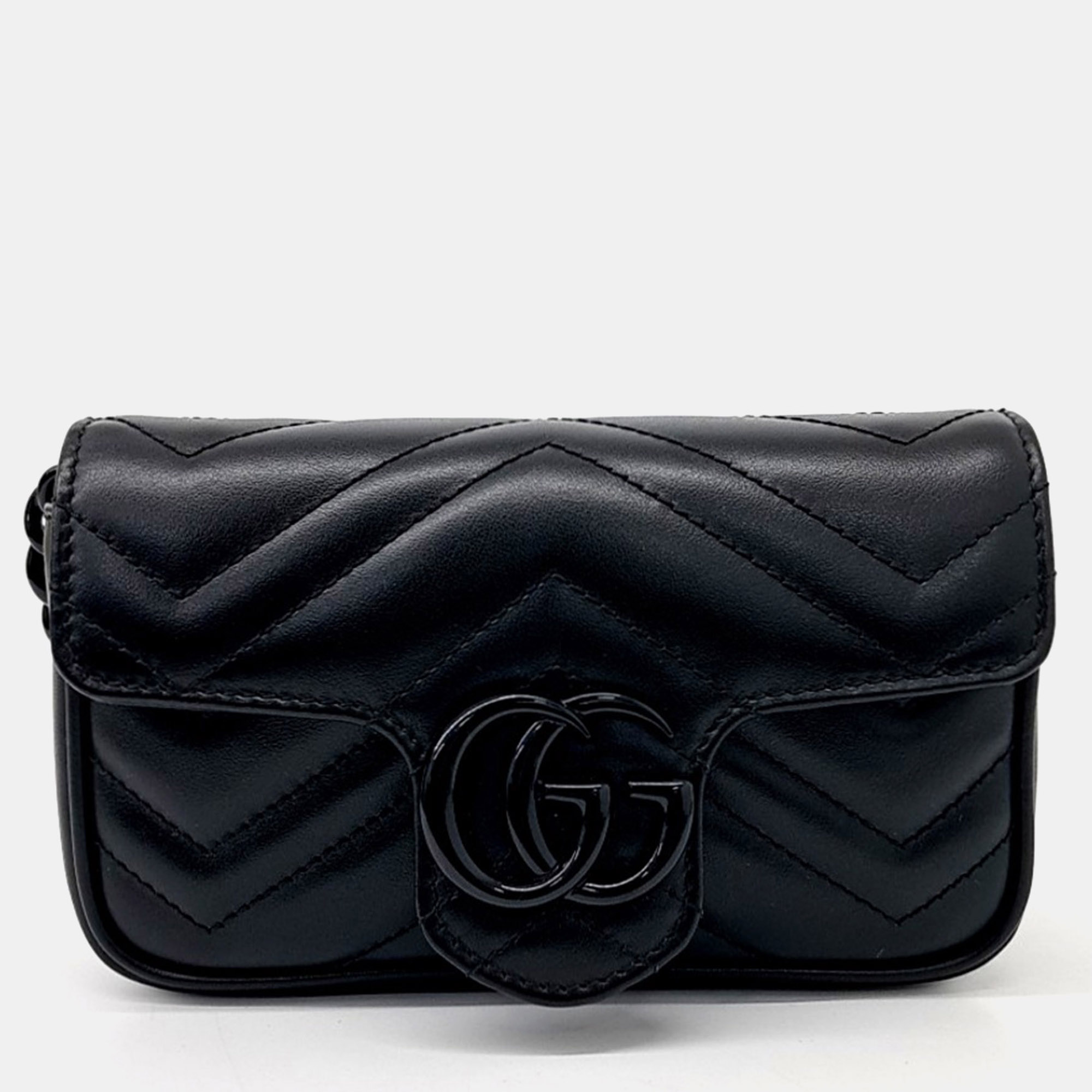 

Gucci Black GG Marmont Belt Bag (699757)