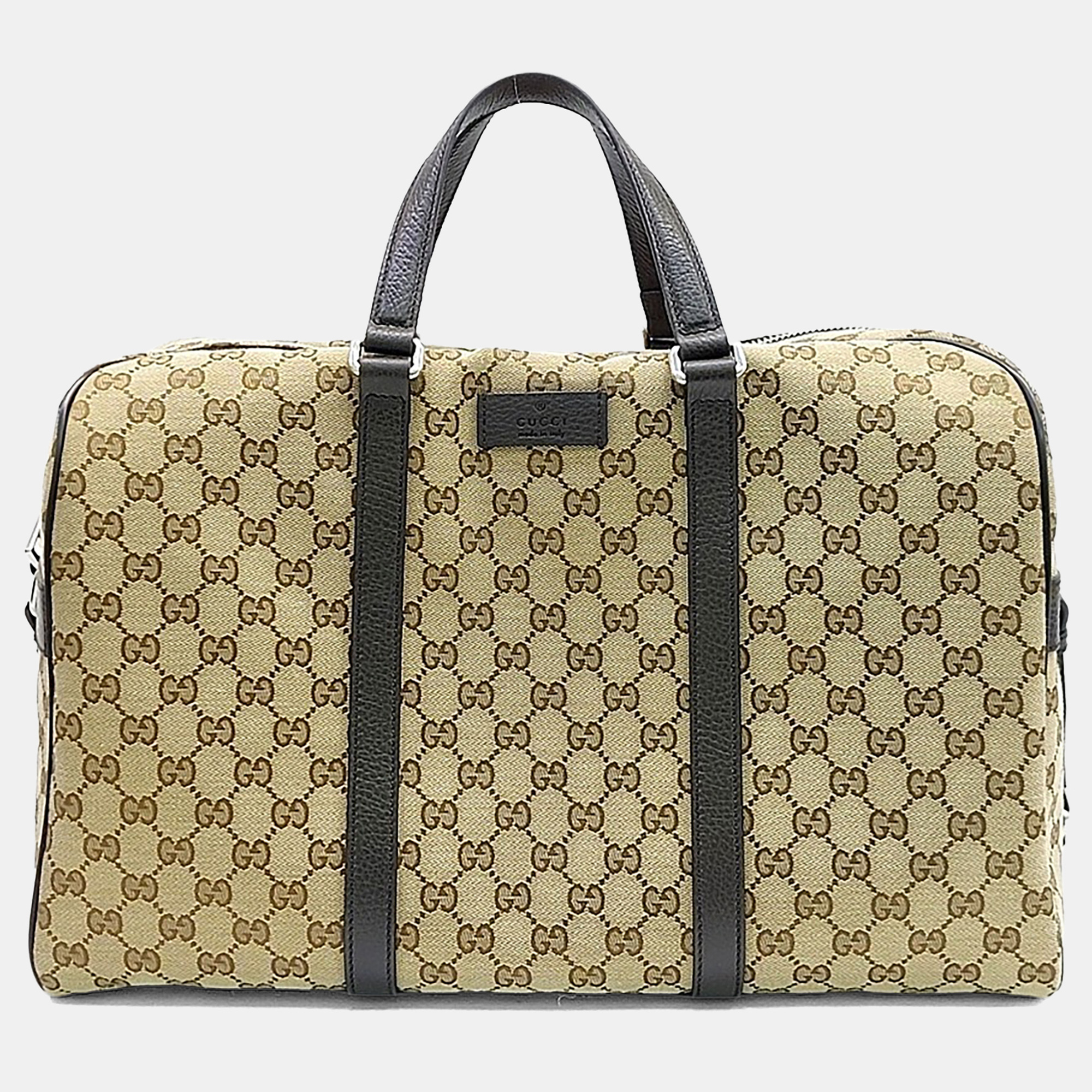 

Gucci Beige Fabric Jacquard Boston Bag (449167)