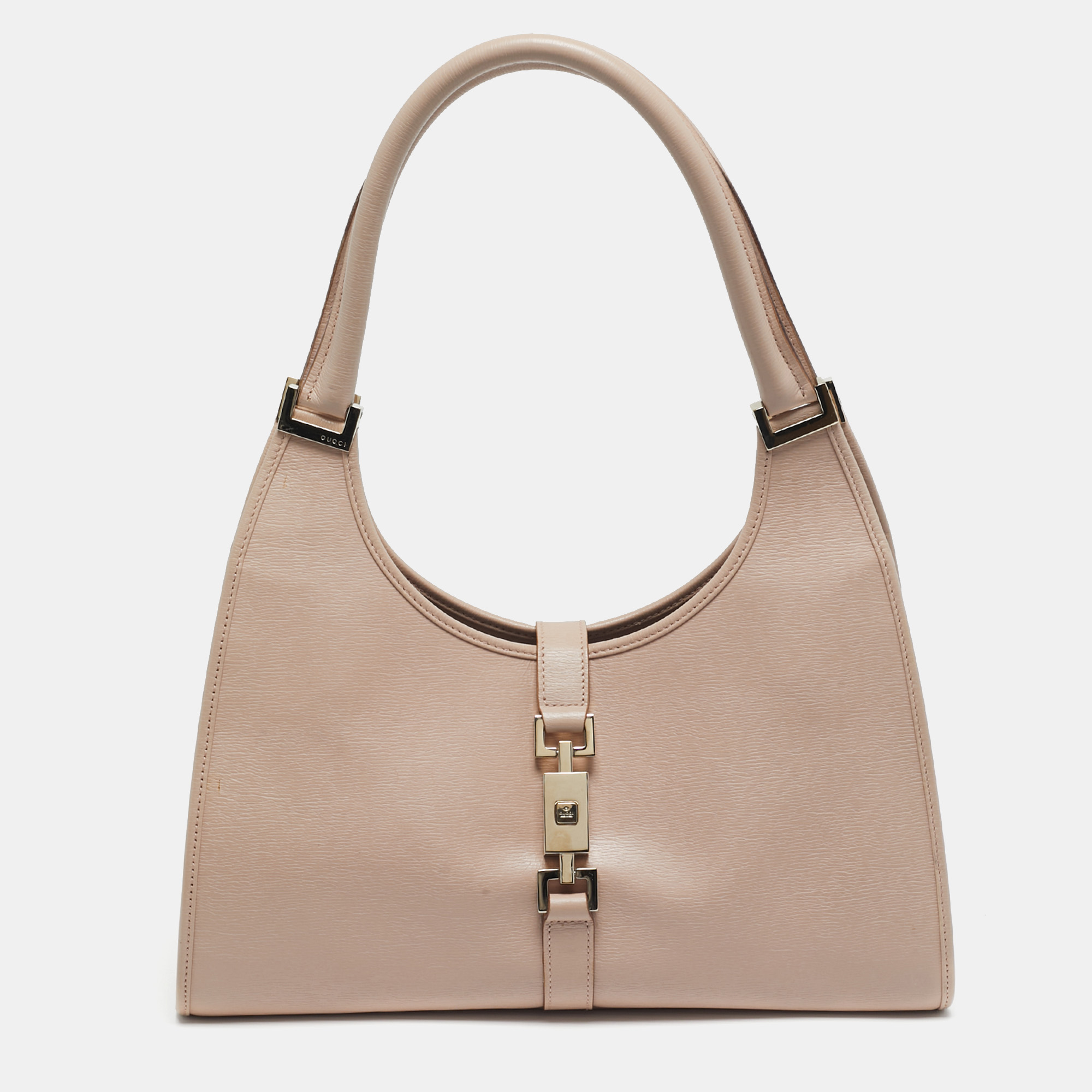 

Gucci Jackie Bardot Light Pink Leather Shoulder Bag