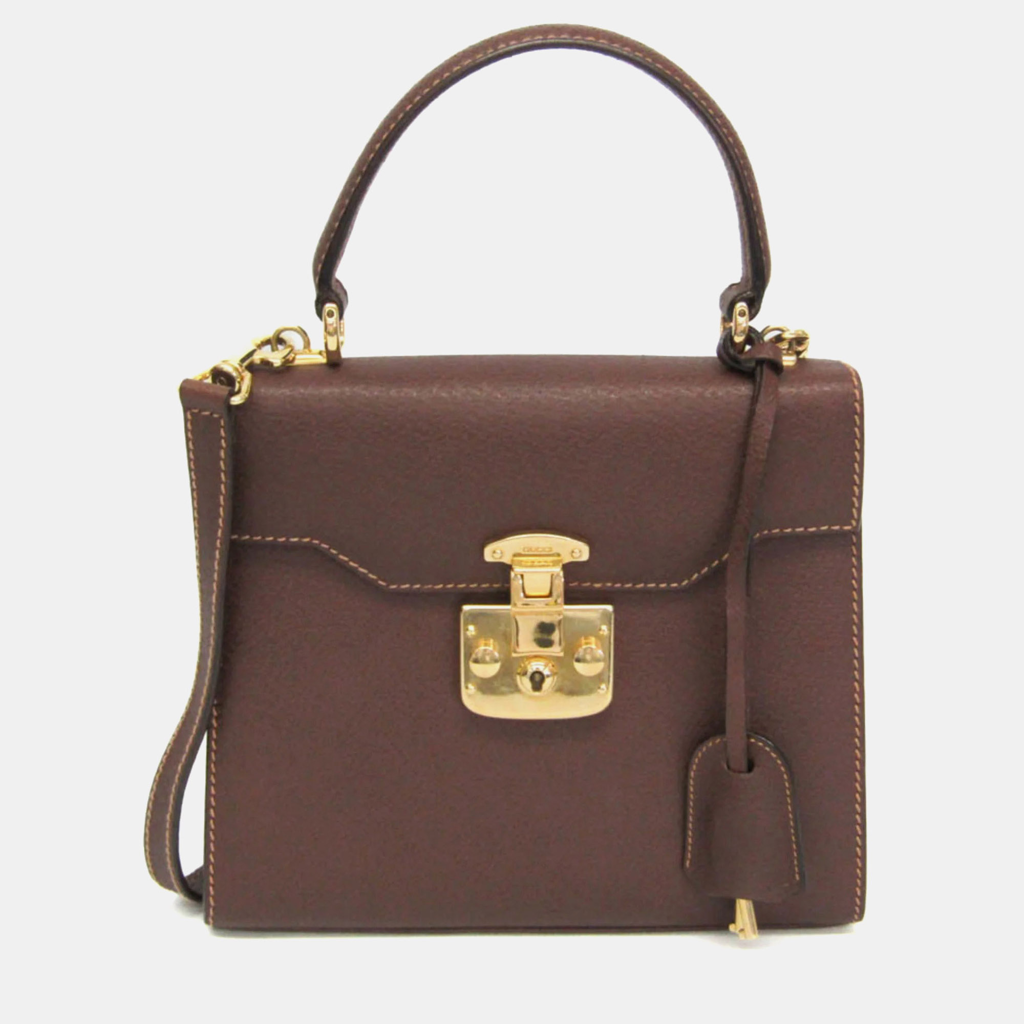 

Gucci Lady Rock Brown Leather Handbag Shoulder Bag