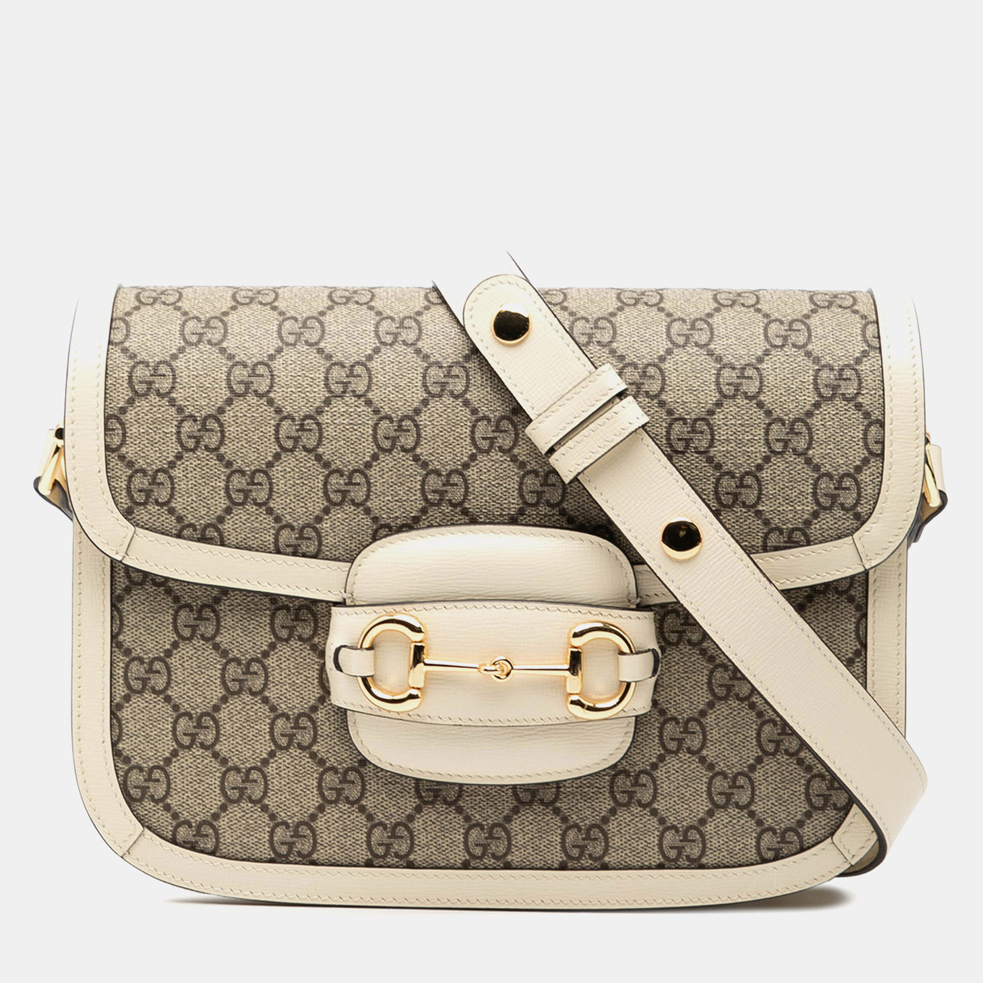 

Gucci Brown Medium GG Supreme Horsebit 1955 Shoulder Bag