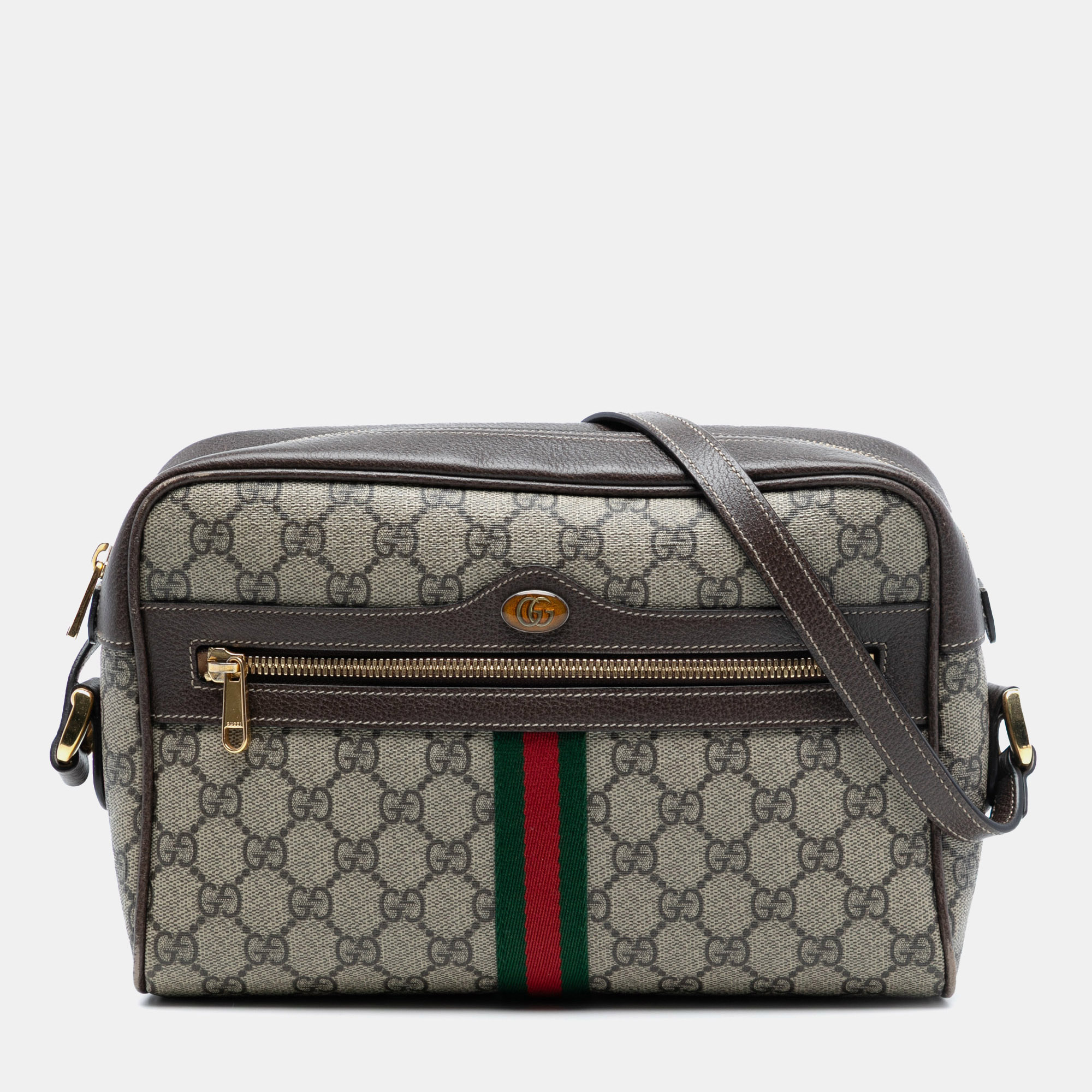 

Gucci Brown GG Supreme Ophidia Crossbody