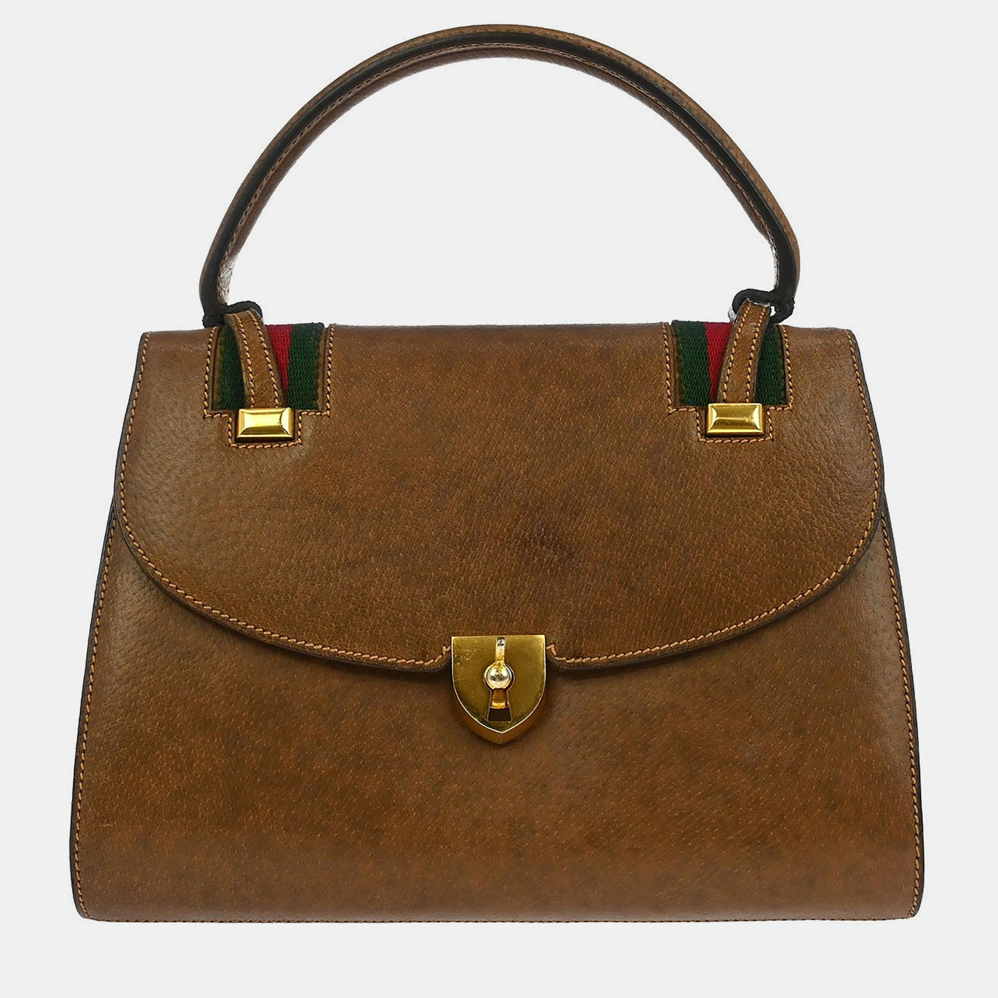 

Gucci Brown Leather Handbag