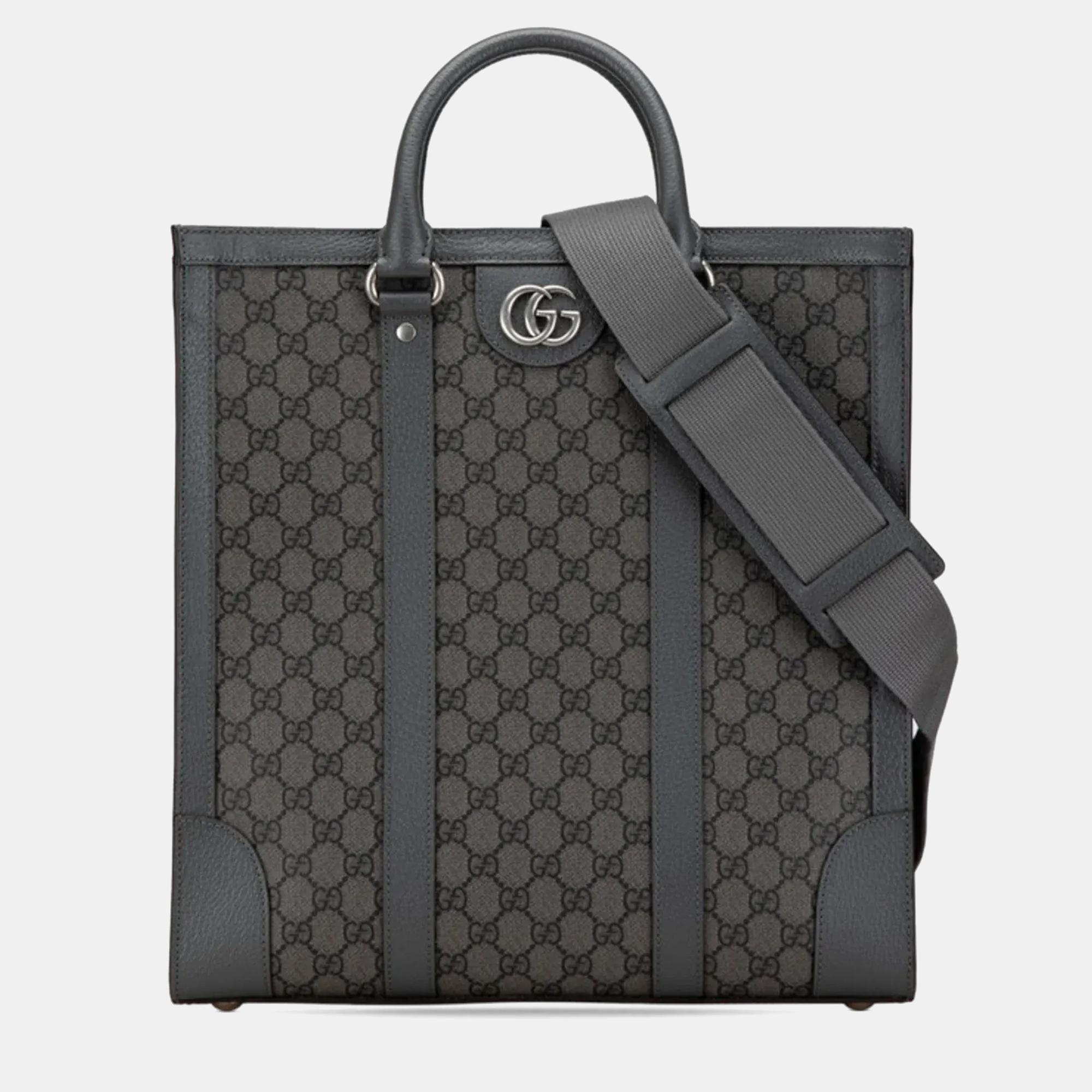 

Gucci Ophidia GG Supreme Medium Grey PVC Leather Shoulder Bag