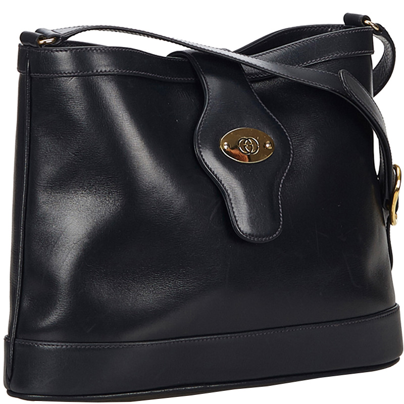 

Gucci Black Leather Shoulder Bag