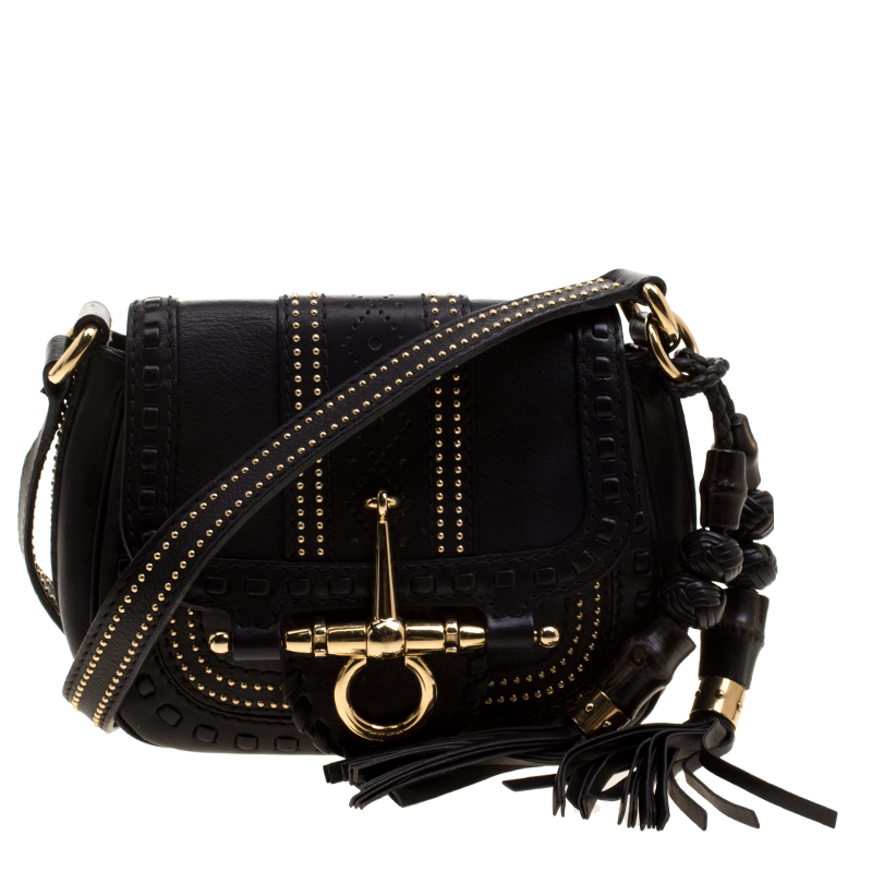 Gucci Black Leather Small Snaffle Bit Shoulder Bag Gucci | The Luxury ...
