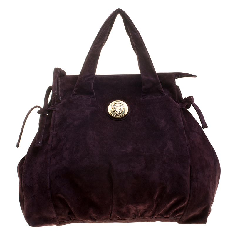 Purple suede Gucci retailer Hysteria Handbag, au