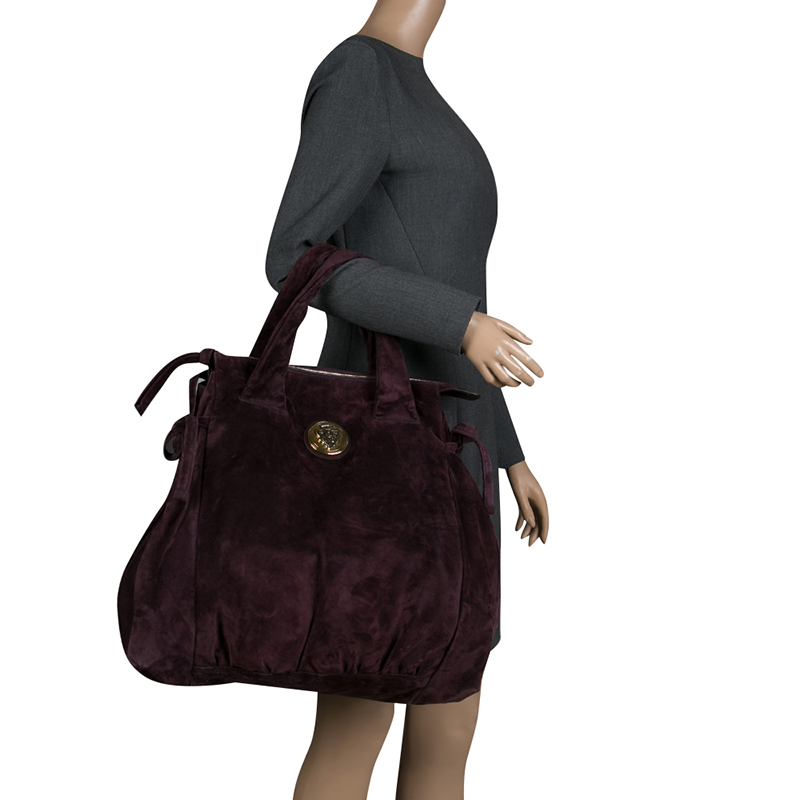 

Gucci Purple Suede  Hysteria Satchel