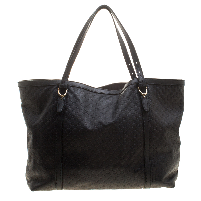 gucci microguccissima bag black leather