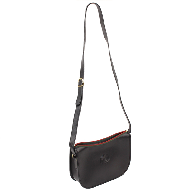 

Gucci Black Leather Crossbody Bag