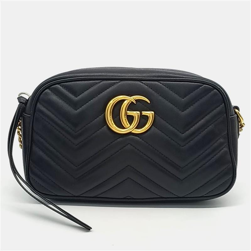 

Gucci Marmont Crossbody Bag (447632), Black
