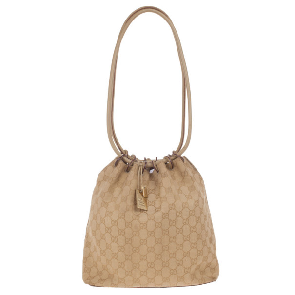 مملوكة مسبقًا Gucci GG Monogram Canvas Bucket Bag