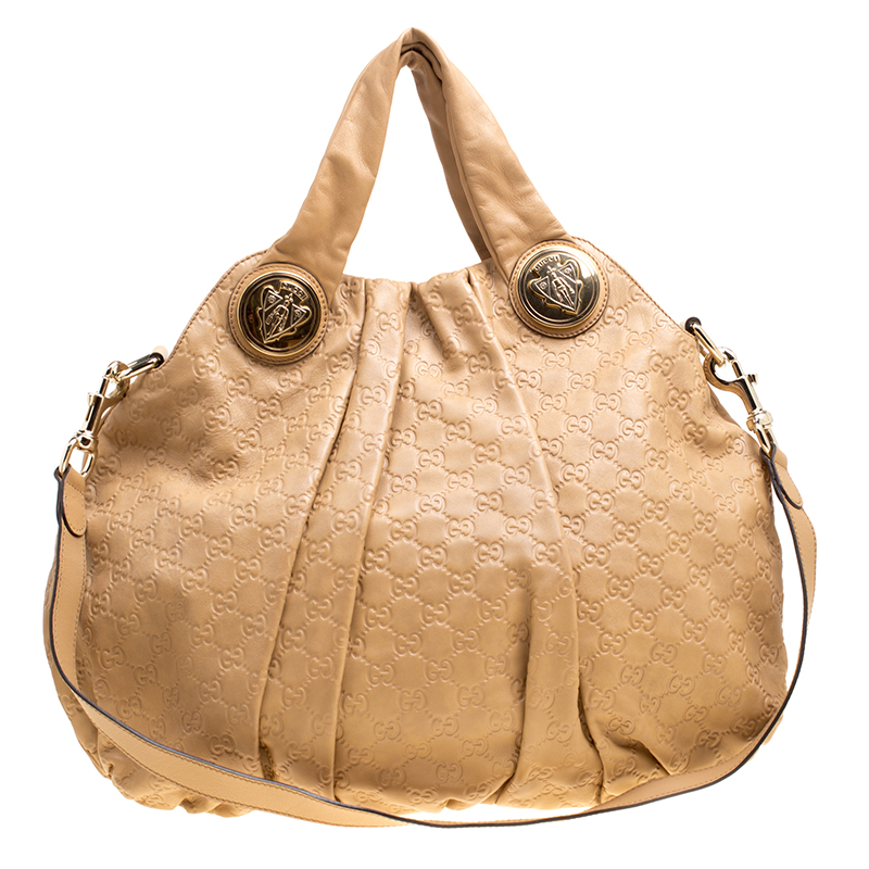 Gucci Brown Guccissima Leather Large Hysteria Hobo Gucci