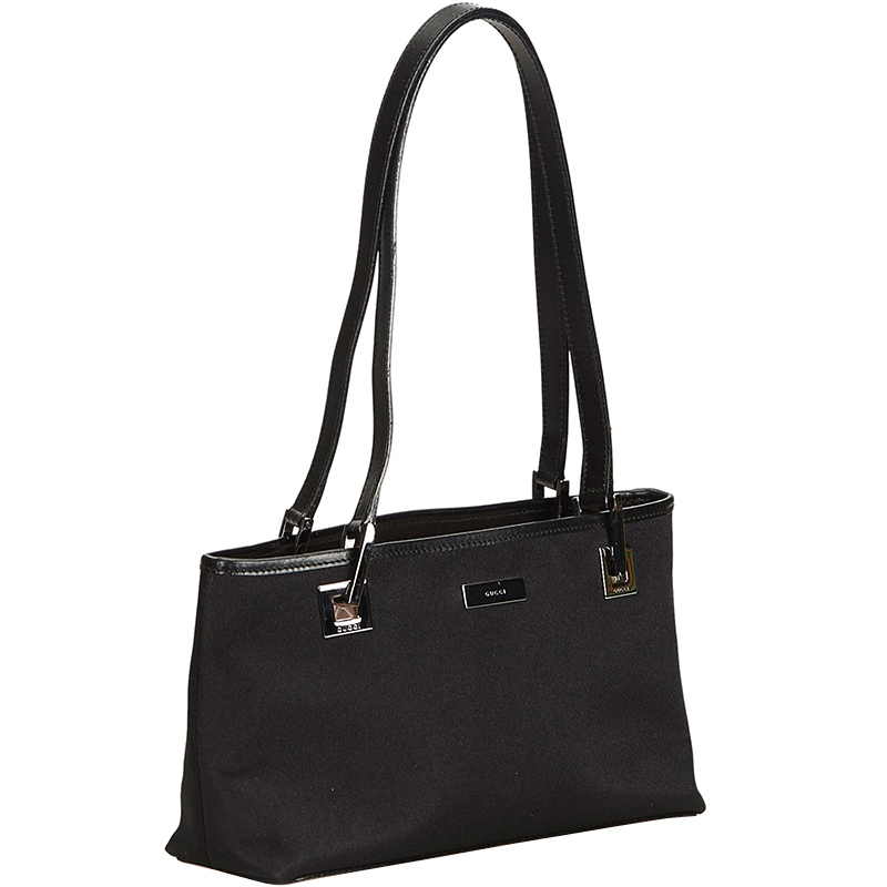 

Gucci Black Satin Tote