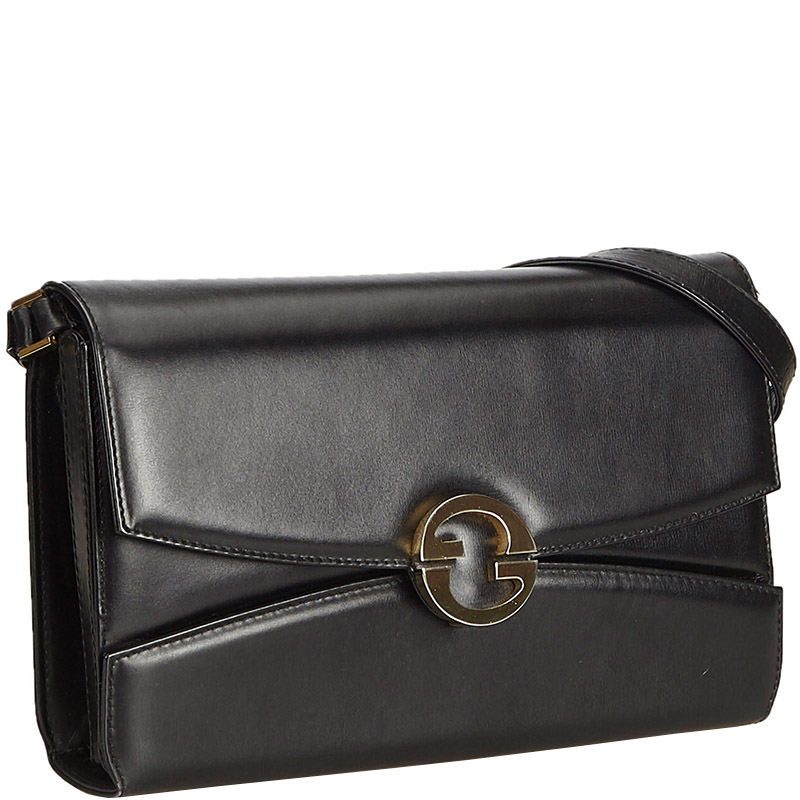 

Gucci Black Leather Crossbody Shoulder Bag
