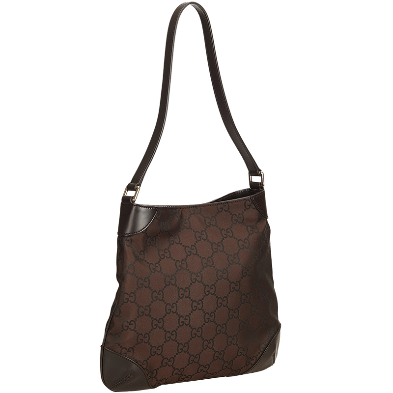 

Gucci Brown Canvas GG Shoulder Bag