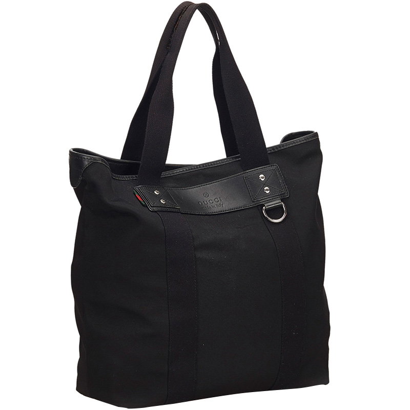 

Gucci Black Canvas Tote