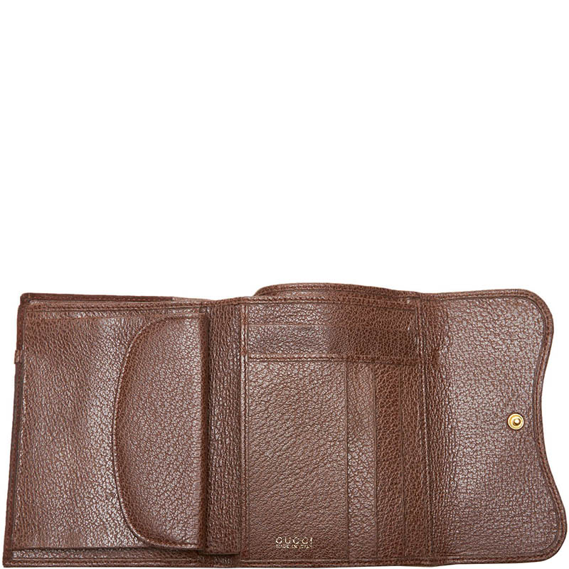 

Gucci Brown Leather Saddle Wallet