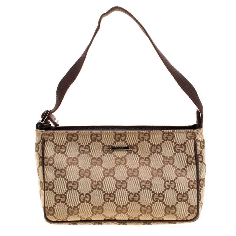 Gucci Beige GG Canvas Mini Shoulder Bag