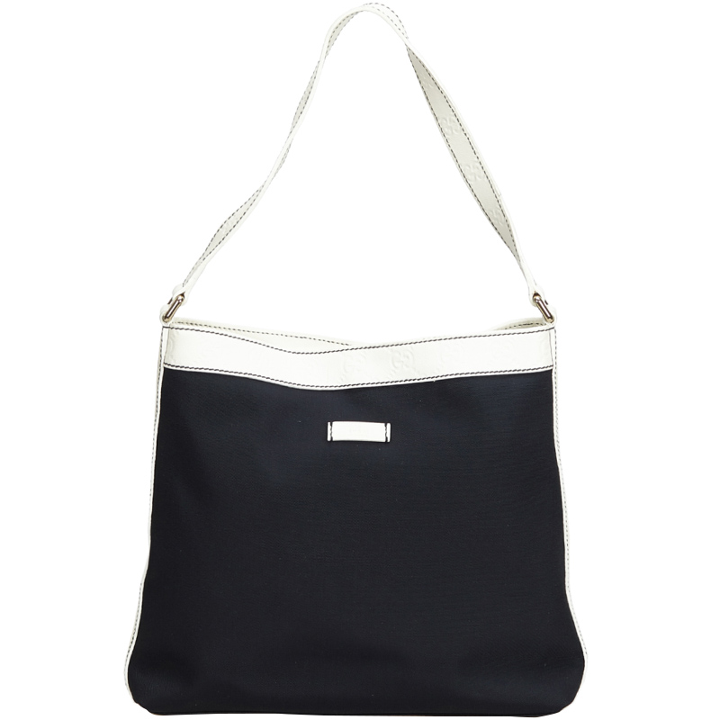 Pre Owned Gucci Black Nylon Shoulder Bag