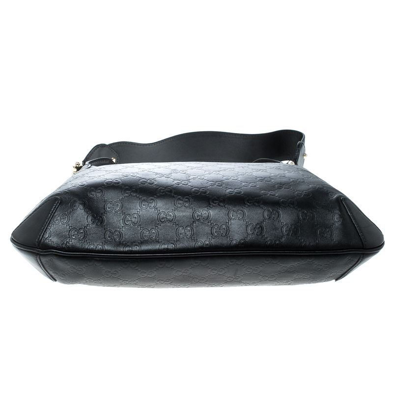 Hobo handbag Gucci Black in Cotton - 35904168