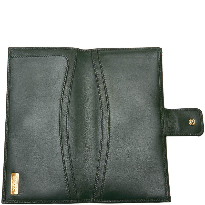

Gucci Dark Green Leather Long Wallet