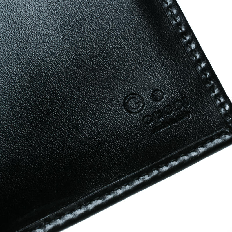 Gucci black signature cloth leather wallet – My Girlfriend's Wardrobe LLC