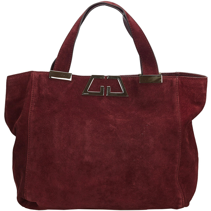 gucci suede tote