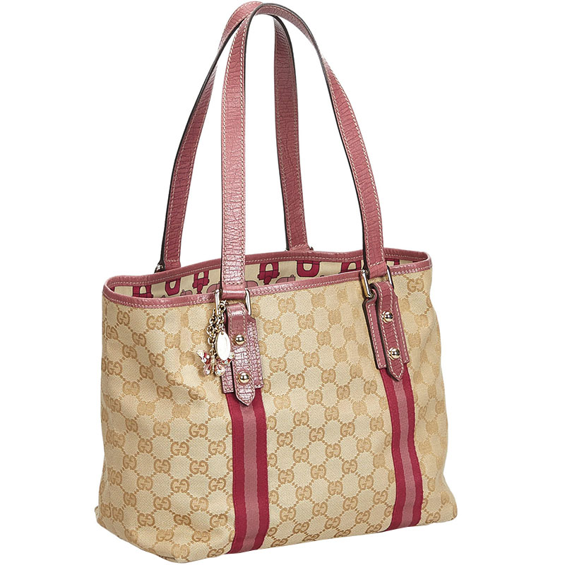 

Gucci Brown GG Jacquard Jolicoeur Tote Bag