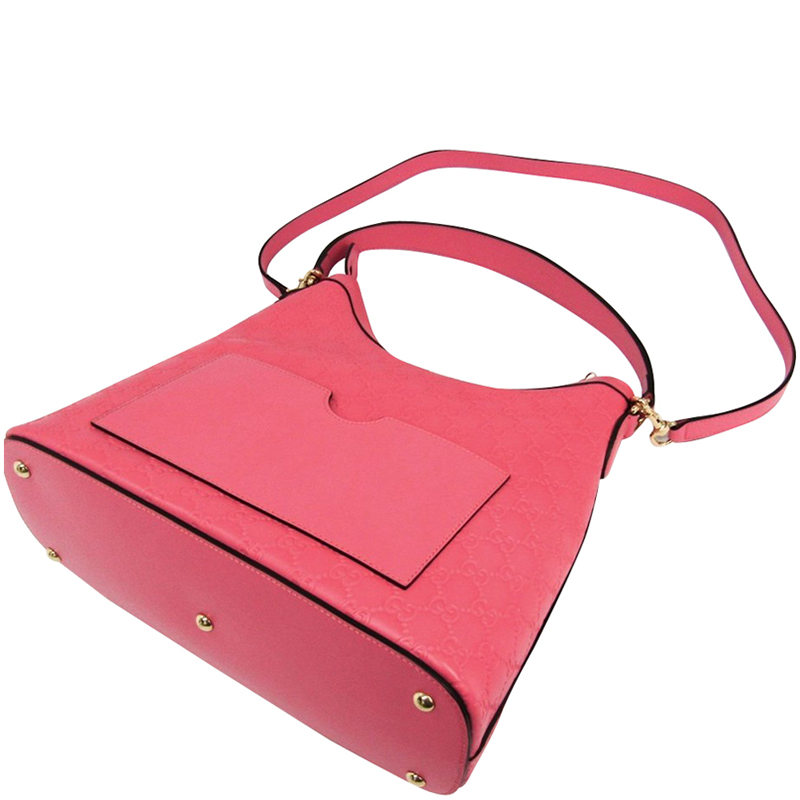 

Gucci Pink Guccissima Leather Hobo