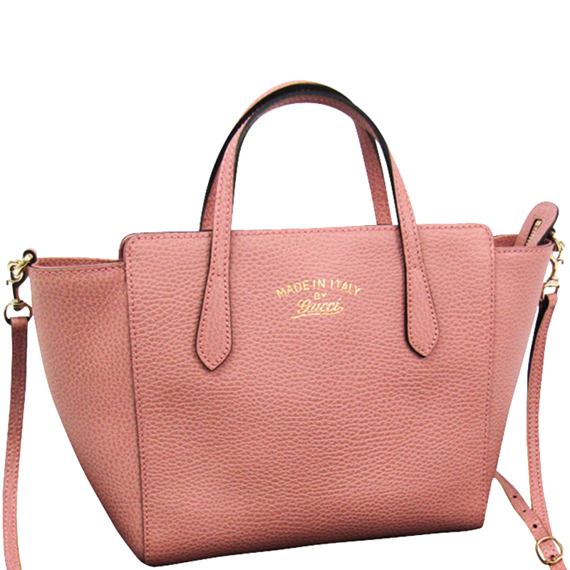 

Gucci Dusty Pink Leather Mini Swing Bag