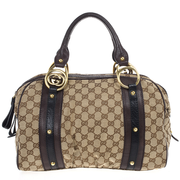 مملوكة مسبقًا Gucci Interlocking Medium Boston Bag