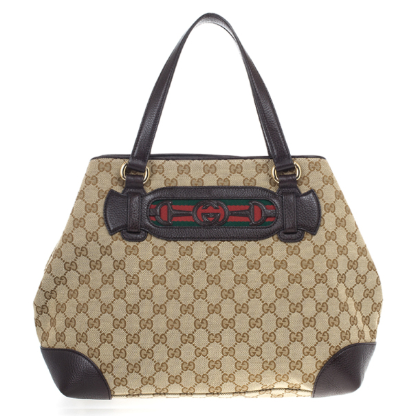 Pre Owned Gucci Dressage Large Tote Bag