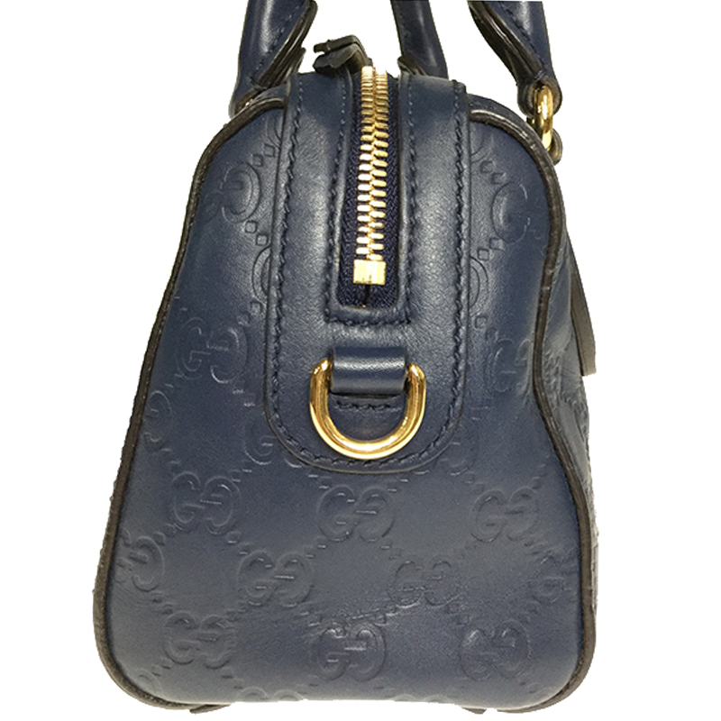 

Gucci Navy Blue Guccissima Leather Shoulder Bag