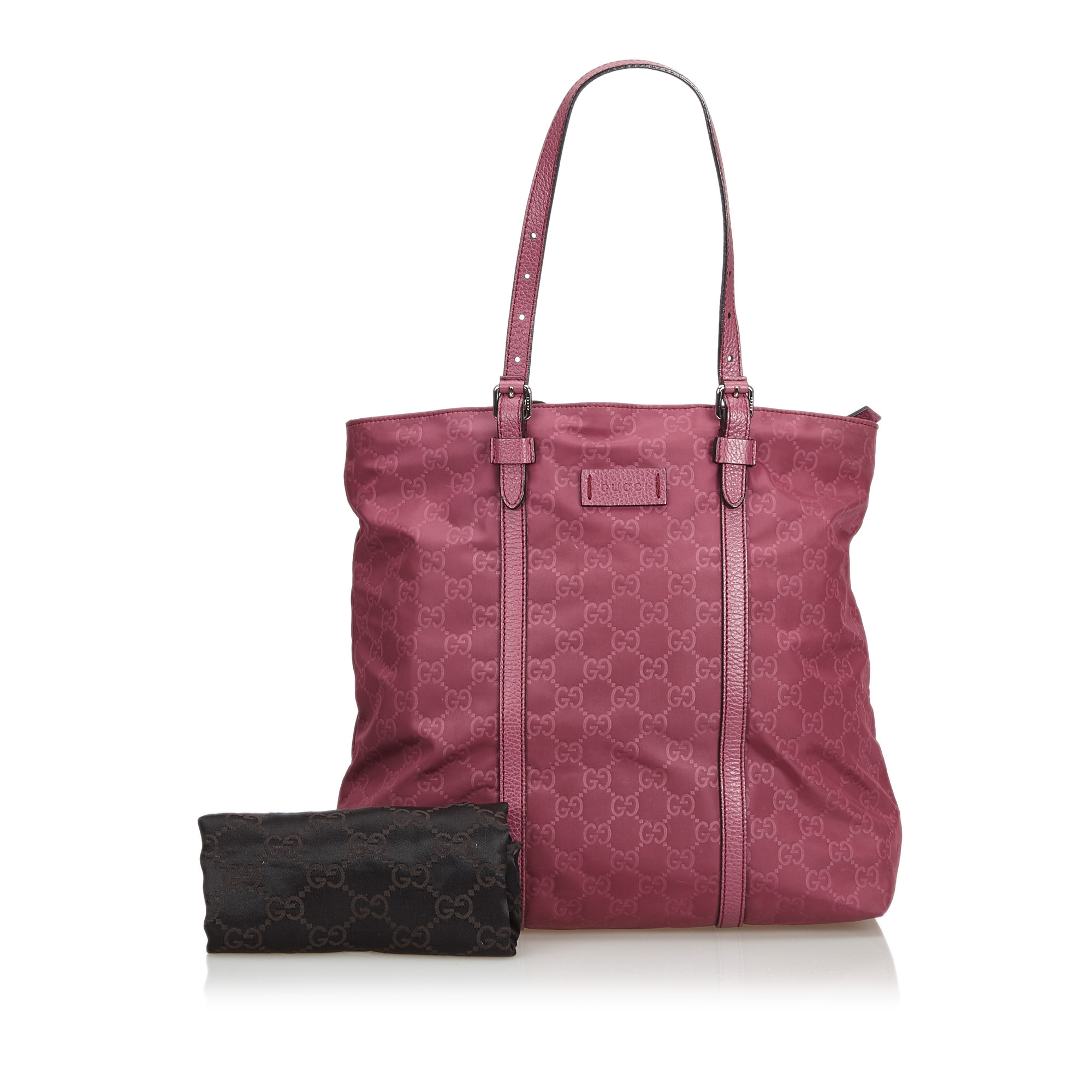Gucci Pink Nylon Gg Tote Bag