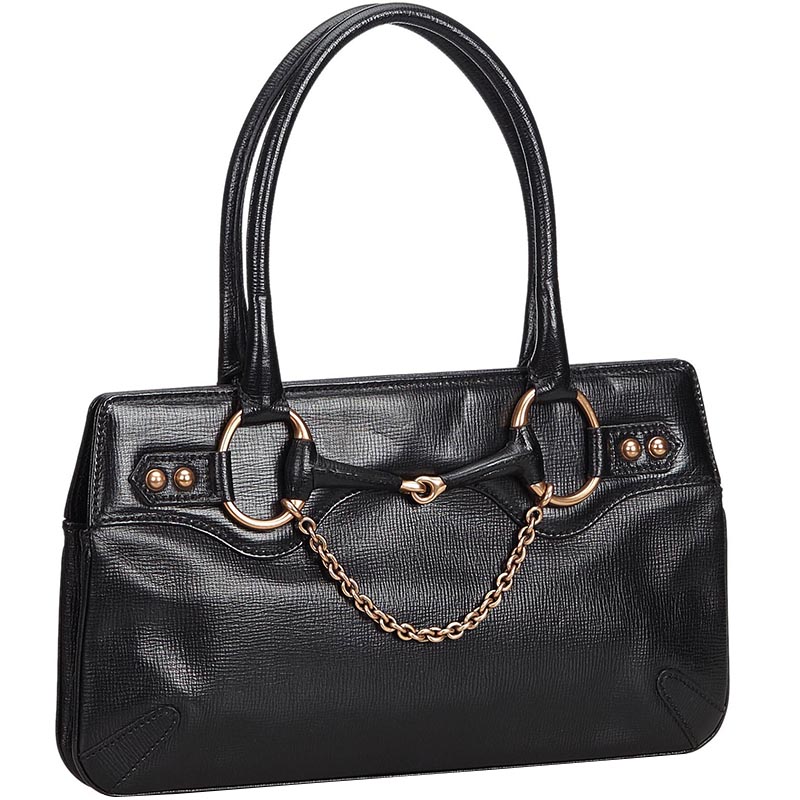 

Gucci Black Horsebit Leather Everyday Bag