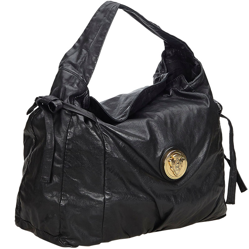 

Gucci Black Leather Hysteria Tote Bag